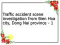 Traffic accident scene investigation from Bien Hoa city, Dong Nai province - 1