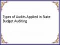 Types of Audits Applied in State Budget Auditing