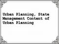 Urban Planning, State Management Content of Urban Planning