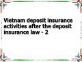 Vietnam deposit insurance activities after the deposit insurance law - 2