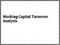Working Capital Turnover Analysis