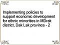 Implementing policies to support economic development for ethnic minorities in MDrak district, Dak Lak province - 2