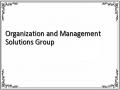Organization and Management Solutions Group