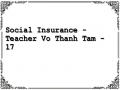 Social Insurance - Teacher Vo Thanh Tam - 17