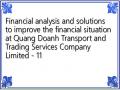 Financial analysis and solutions to improve the financial situation at Quang Doanh Transport and Trading Services Company Limited - 11