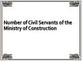 Number of Civil Servants of the Ministry of Construction