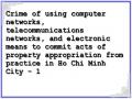 Crime of using computer networks, telecommunications networks, and electronic means to commit acts of property appropriation from practice in Ho Chi Minh City - 1