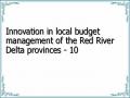 Innovation in local budget management of the Red River Delta provinces - 10