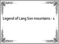 Legend of Lang Son mountains - 1