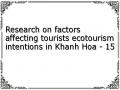 Research on factors affecting tourists ecotourism intentions in Khanh Hoa - 15
