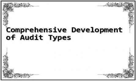 Comprehensive Development of Audit Types