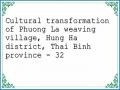 Cultural transformation of Phuong La weaving village, Hung Ha district, Thai Binh province - 32
