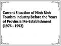 Current Situation of Ninh Binh Tourism Industry Before the Years of Provincial Re-Establishment (1976 - 1992)
