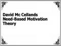David Mc Cellands Need-Based Motivation Theory