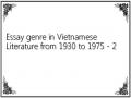 Essay genre in Vietnamese Literature from 1930 to 1975 - 2