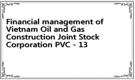 Financial management of Vietnam Oil and Gas Construction Joint Stock Corporation PVC - 13