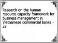 Research on the human resource capacity framework for business management in Vietnamese commercial banks - 22