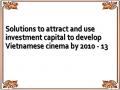 Solutions to attract and use investment capital to develop Vietnamese cinema by 2010 - 13