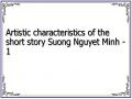 Artistic characteristics of the short story Suong Nguyet Minh - 1