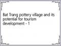 Bat Trang pottery village and its potential for tourism development - 1
