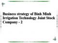 Business strategy of Binh Minh Irrigation Technology Joint Stock Company - 2