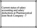 Current status of salary accounting and salary deductions at Pharmaceutical Joint Stock Company - 7