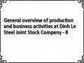 General overview of production and business activities at Dinh Le Steel Joint Stock Company - 8