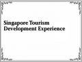 Singapore Tourism Development Experience