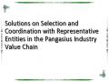 Solutions on Selection and Coordination with Representative Entities in the Pangasius Industry Value Chain