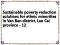 Sustainable poverty reduction solutions for ethnic minorities in Van Ban district, Lao Cai province - 12