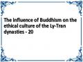 The influence of Buddhism on the ethical culture of the Ly-Tran dynasties - 20
