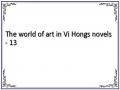 The world of art in Vi Hongs novels - 13