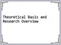Theoretical Basis and Research Overview