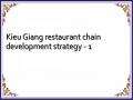 Kieu Giang restaurant chain development strategy - 1