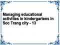 Managing educational activities in kindergartens in Soc Trang city - 13