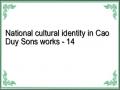 National cultural identity in Cao Duy Sons works - 14