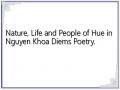 Nature, Life and People of Hue in Nguyen Khoa Diems ​​Poetry.