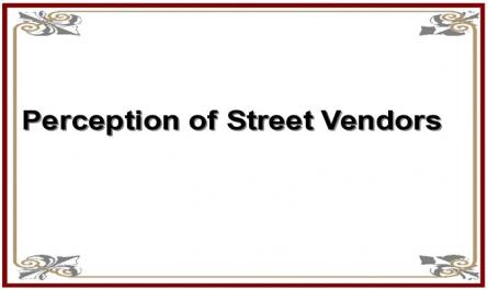 Perception of Street Vendors
