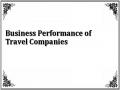 Business Performance of Travel Companies