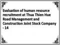 Evaluation of human resource recruitment at Thua Thien Hue Road Management and Construction Joint Stock Company - 14