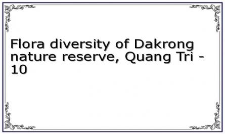 Flora diversity of Dakrong nature reserve, Quang Tri - 10