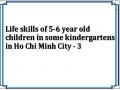 Life skills of 5-6 year old children in some kindergartens in Ho Chi Minh City - 3