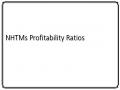 NHTMs Profitability Ratios
