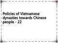 Policies of Vietnamese dynasties towards Chinese people - 22
