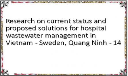 Research on current status and proposed solutions for hospital wastewater management in Vietnam - Sweden, Quang Ninh - 14