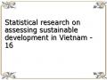 Statistical research on assessing sustainable development in Vietnam - 16