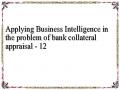 Applying Business Intelligence in the problem of bank collateral appraisal - 12