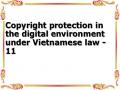 Copyright protection in the digital environment under Vietnamese law - 11