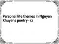 Personal life themes in Nguyen Khuyens poetry - 12