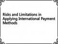 Risks and Limitations in Applying International Payment Methods